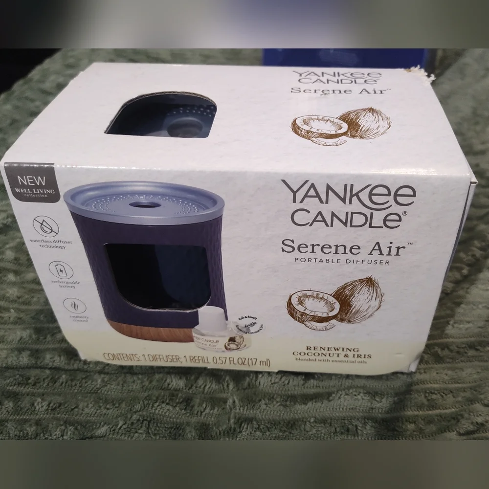 NWT! Yankee Candle Serene Air (Diffuser)